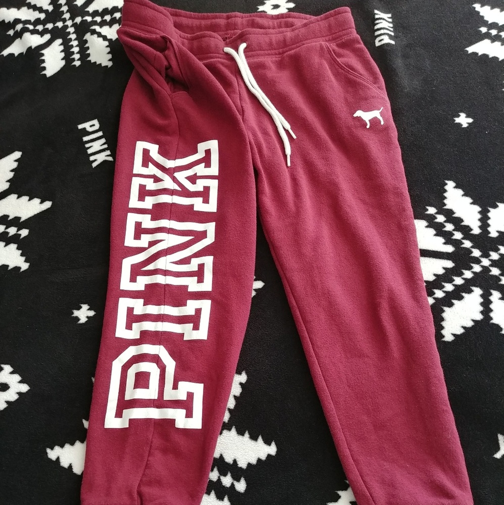 Vs pink jogging sweatpants